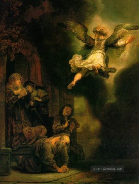  Rembrandt Malerei - Erzengel welches die Familie von Tobias Rembrandt